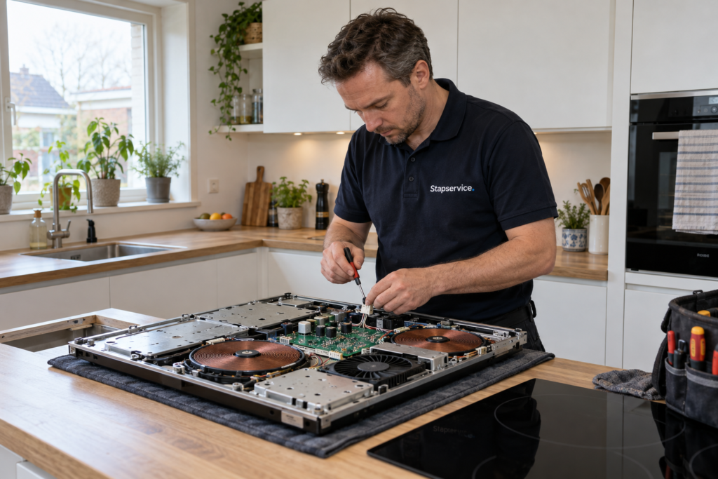 StapService monteur aan het werk